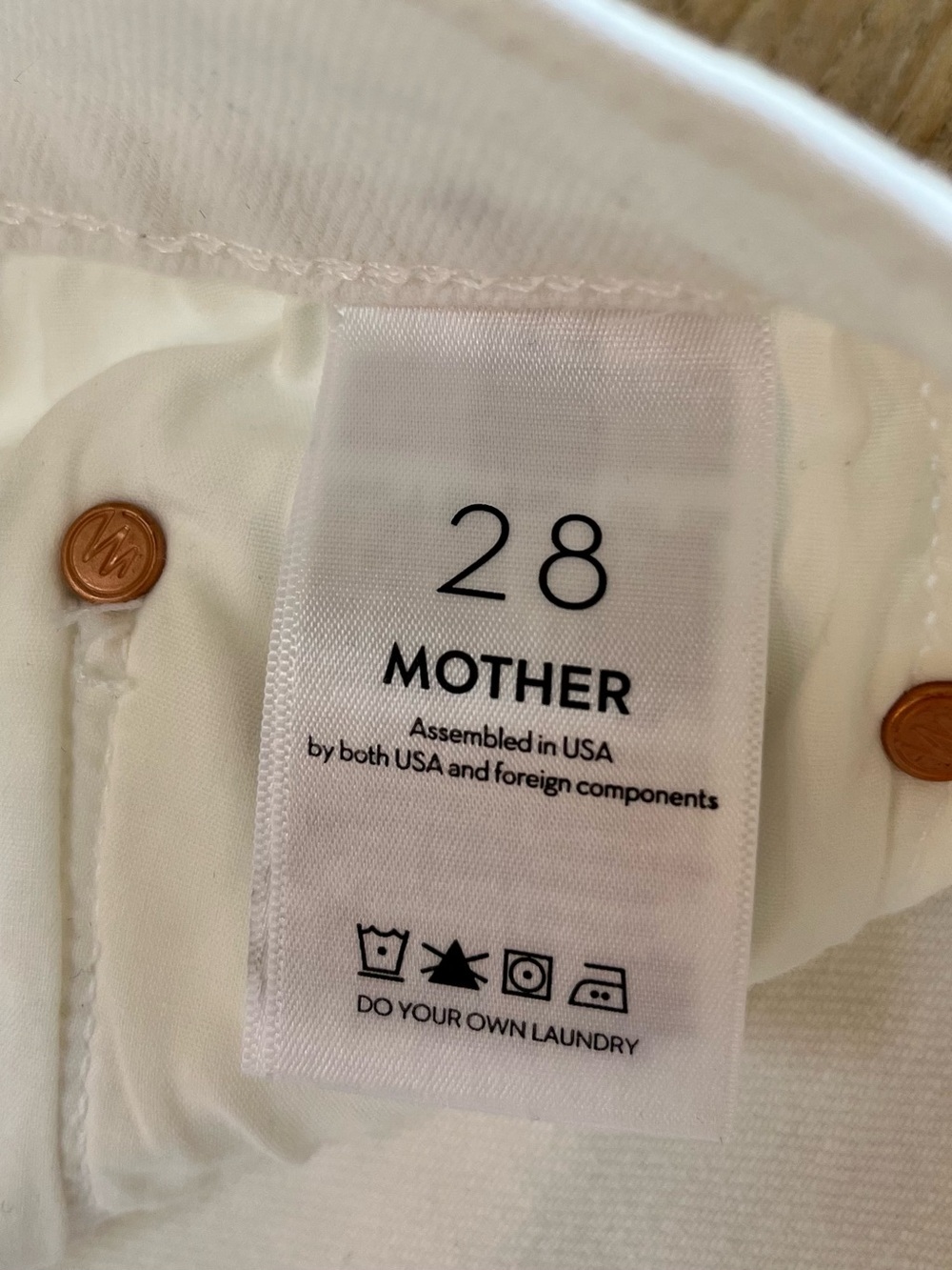 MOTHER The Rider Straight-Leg Ankle High Rise Jeans in Fairest of Them All - 28 - Picture 6 of 10